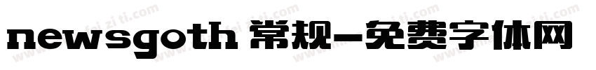 newsgoth 常规字体转换